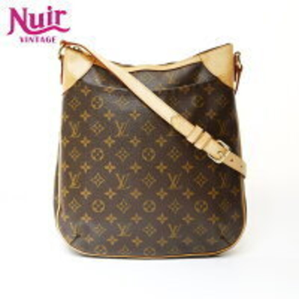 Louis Vuitton Monogram Odeon Shoulder Bag Brown